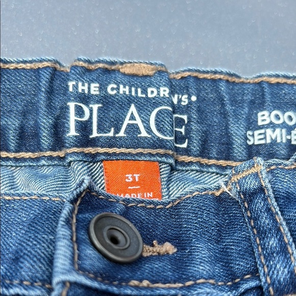 4/$20 The children’s place 3T Classic Blue Denim Jeans- bootcut - Picture 2 of 7